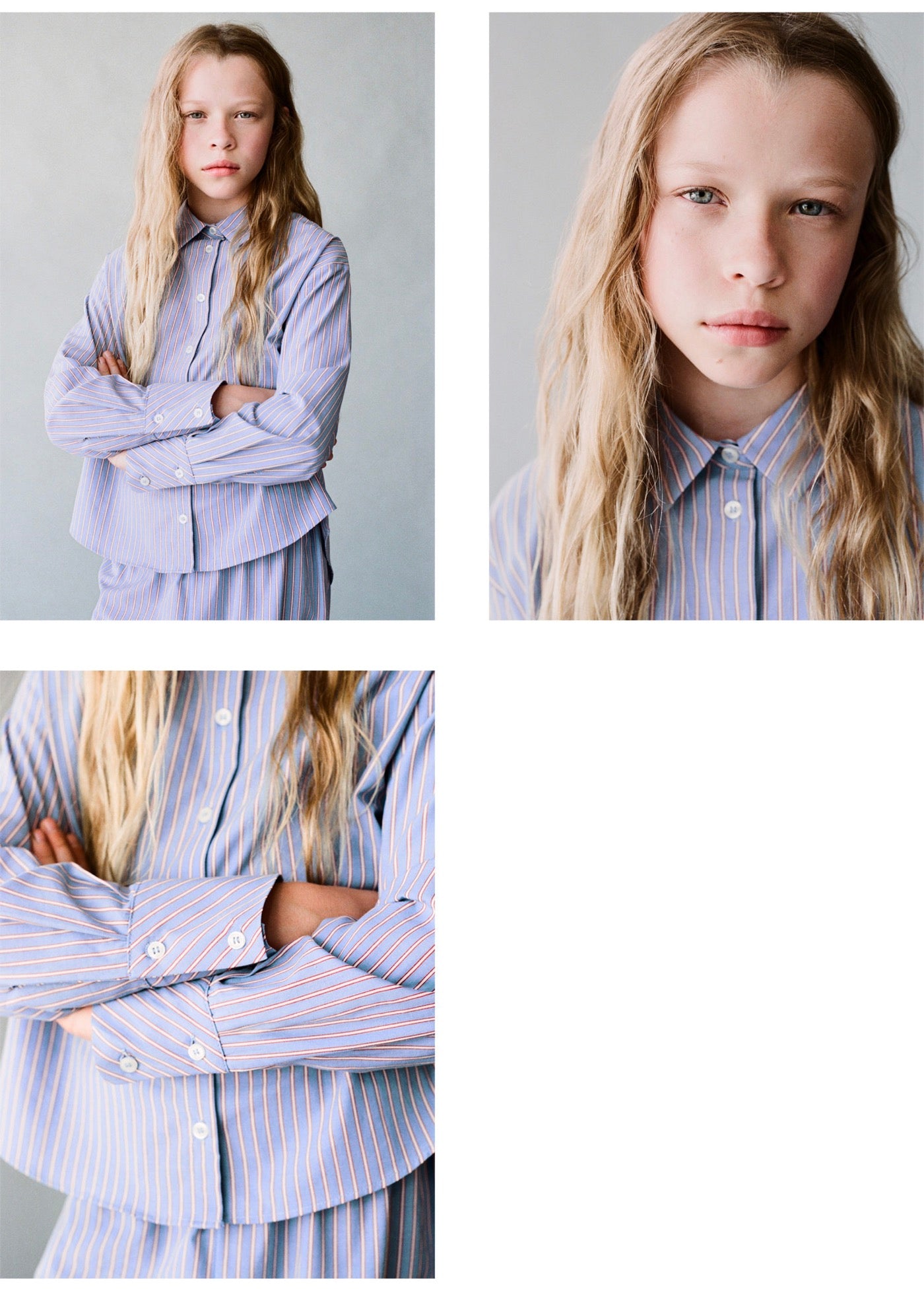 Chemise Claudia Bleu - Fille