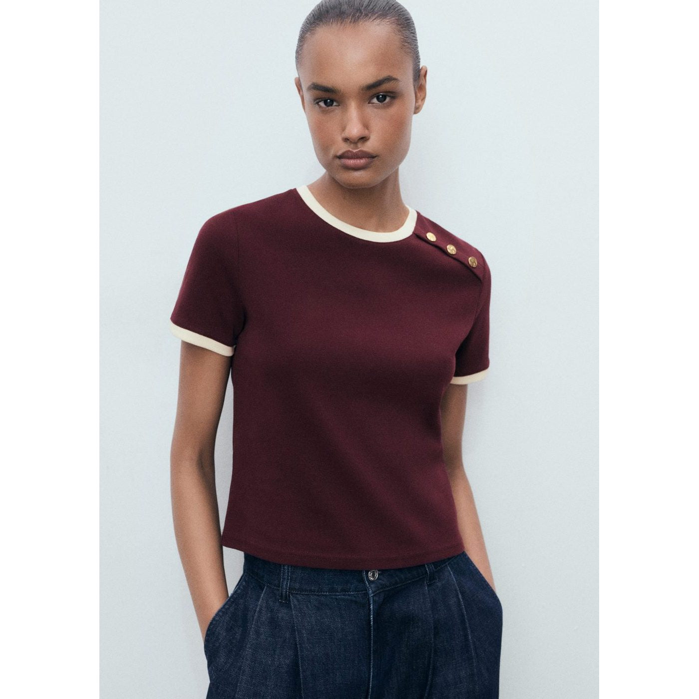 T-Shirt Pirti - Burgundy
