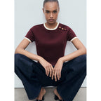 T-Shirt Pirti - Burgundy