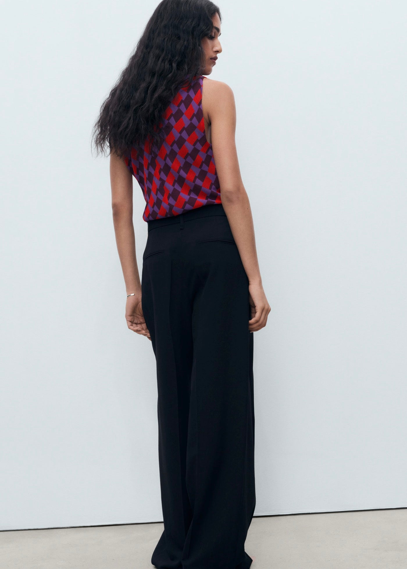 Blouse Imprimée Col Bénitier
