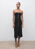 Robe Bustier Boutons Bijou