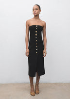 Robe Bustier Boutons Bijou
