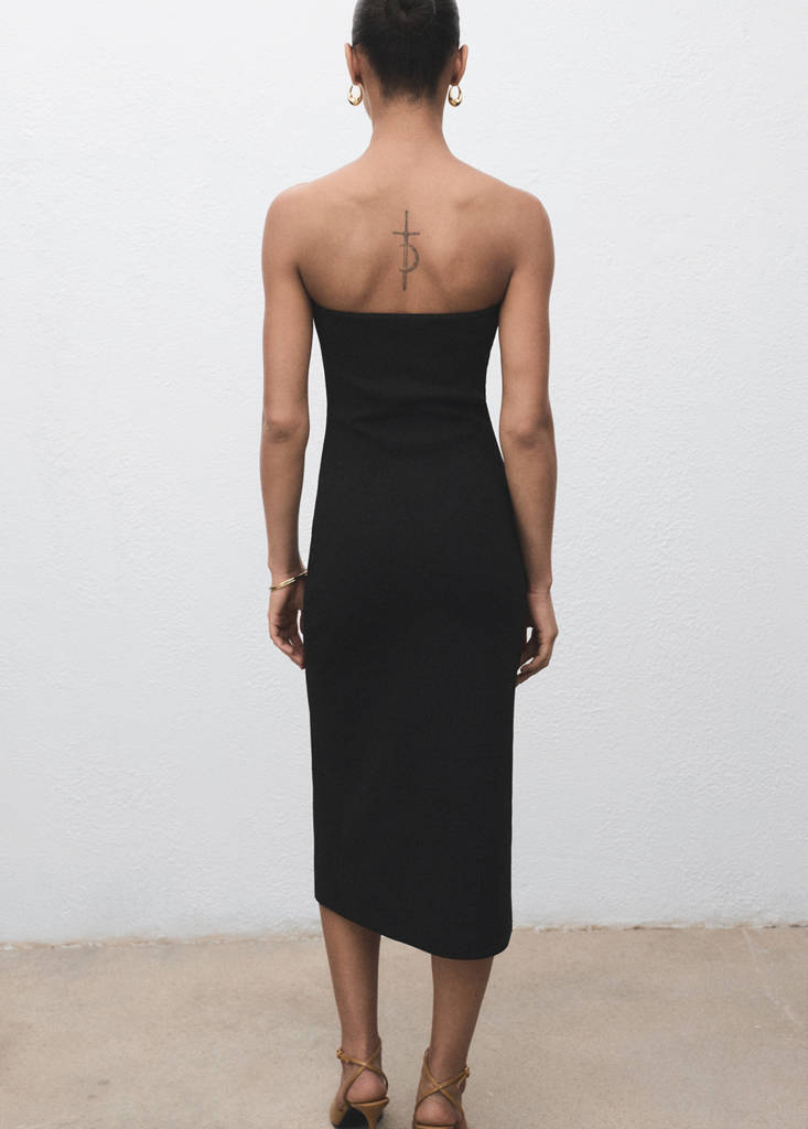 Robe Bustier Boutons Bijou