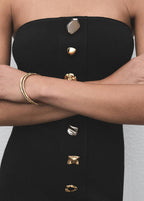 Robe Bustier Boutons Bijou
