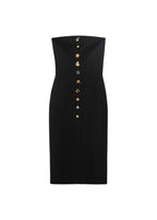 Robe Bustier Boutons Bijou