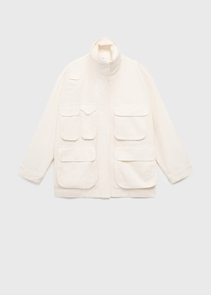 Parka Jean Oversize Avec Poches