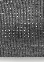 Top Strass Col Drapé
