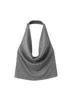 Top Strass Col Drapé