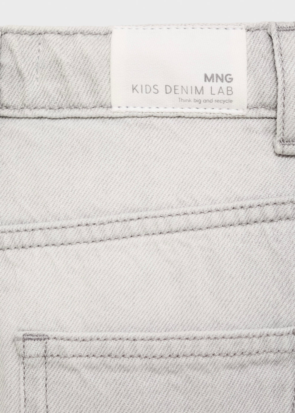 Jean Balloon Gris Denim - Fille