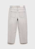 Jean Balloon Gris Denim - Fille
