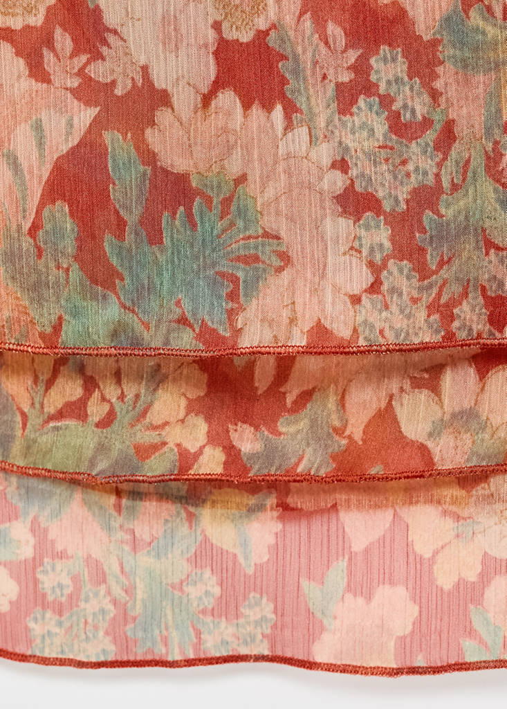 Blouse Plissée À Fleurs