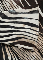Robe Zèbre Manches Évasées