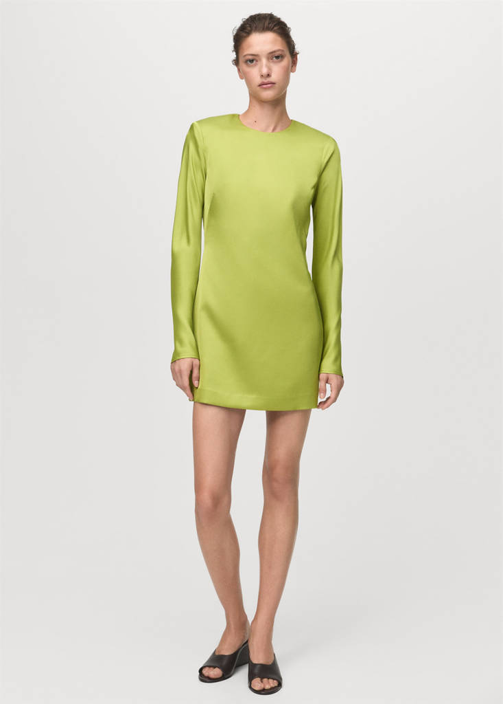 Robe Satinée Dos Nu