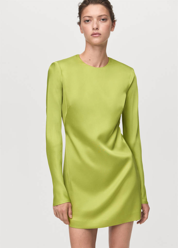 Robe Satinée Dos Nu