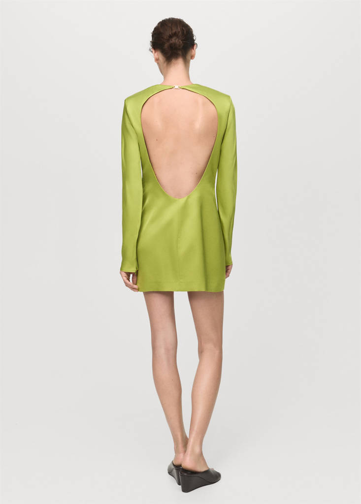 Robe Satinée Dos Nu