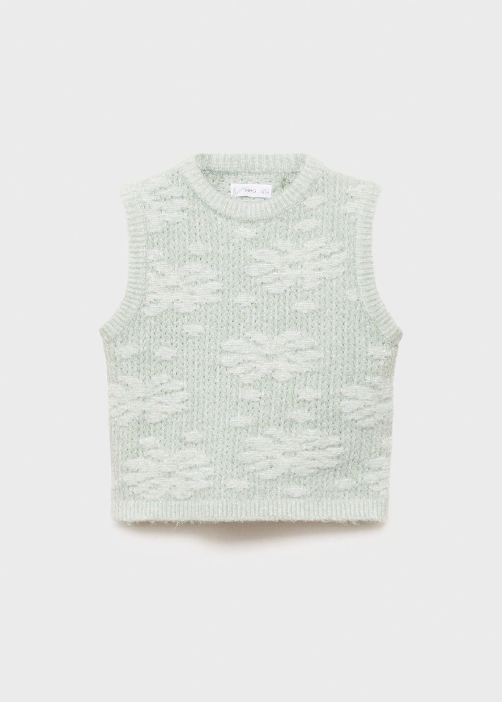 Chaleco Flores Verde Pastel - Niña