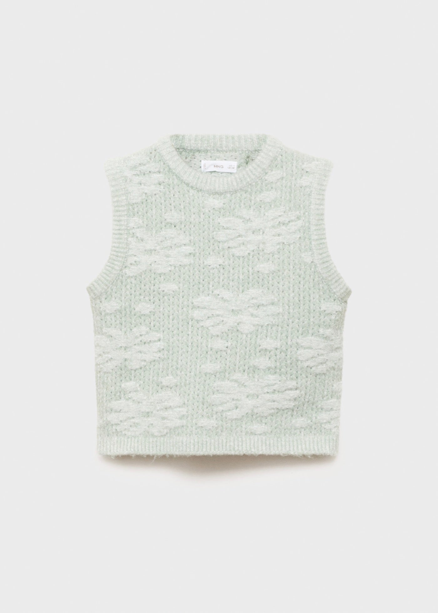 Chaleco Flores Verde Pastel - Niña