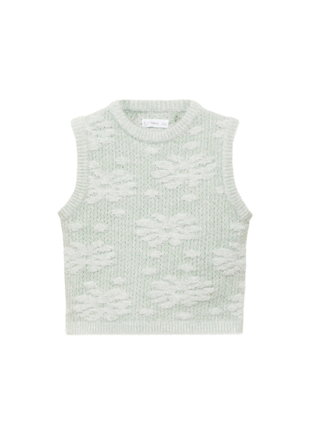 Chaleco Flores Verde Pastel - Niña