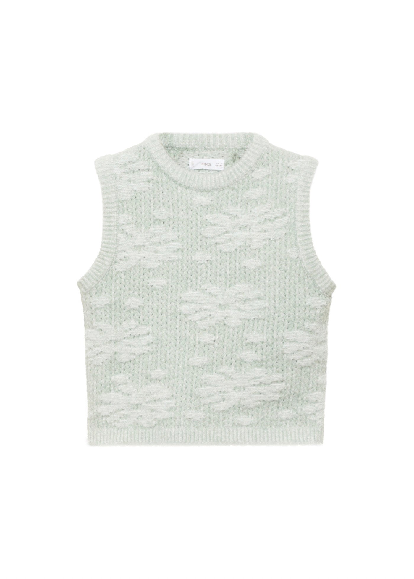 Chaleco Flores Verde Pastel - Niña