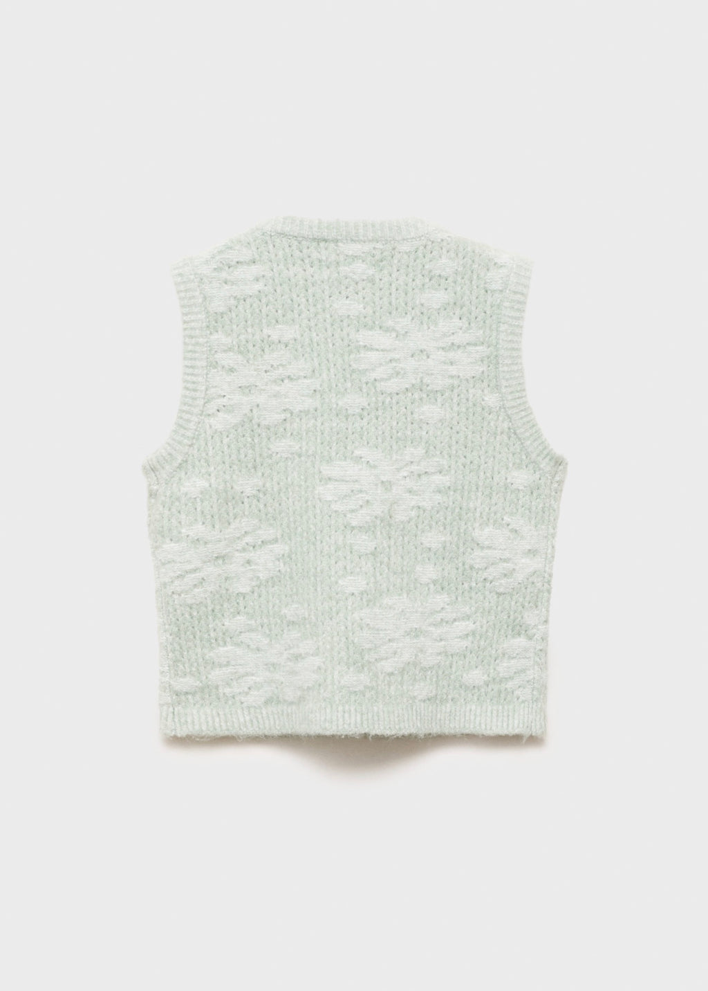 Chaleco Flores Verde Pastel - Niña