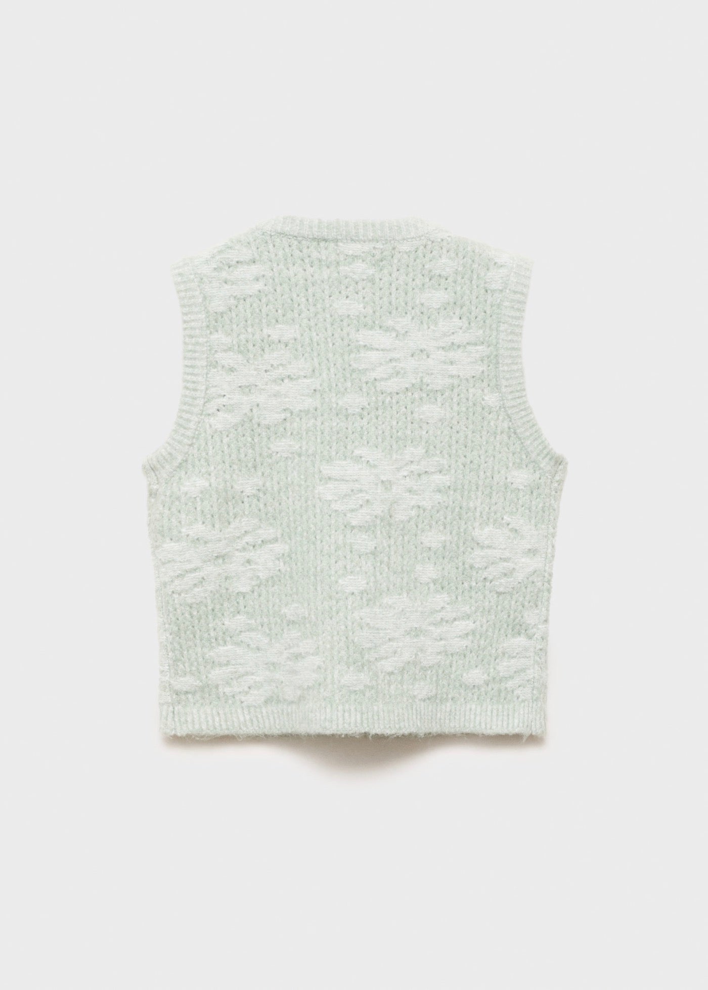 Chaleco Flores Verde Pastel - Niña