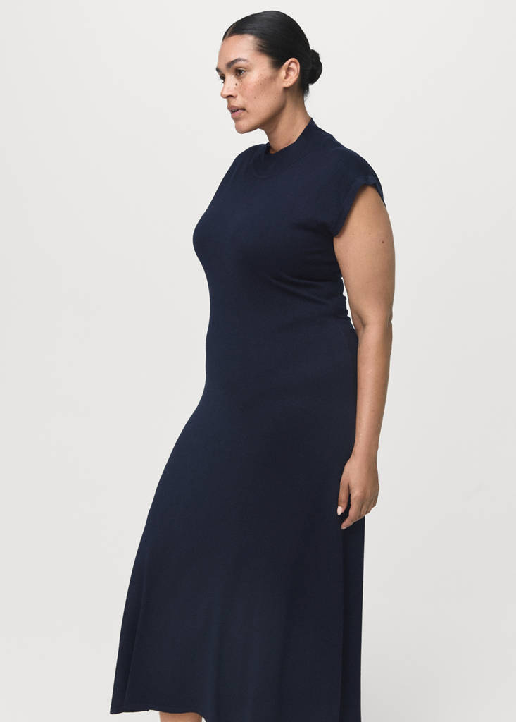 Robe Maille Col Montant