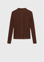 Cardigan Maille Fine Côtelée