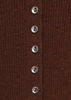 Cardigan Maille Fine Côtelée