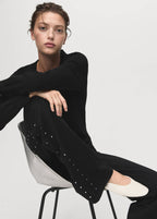 Leggings Droits Strass