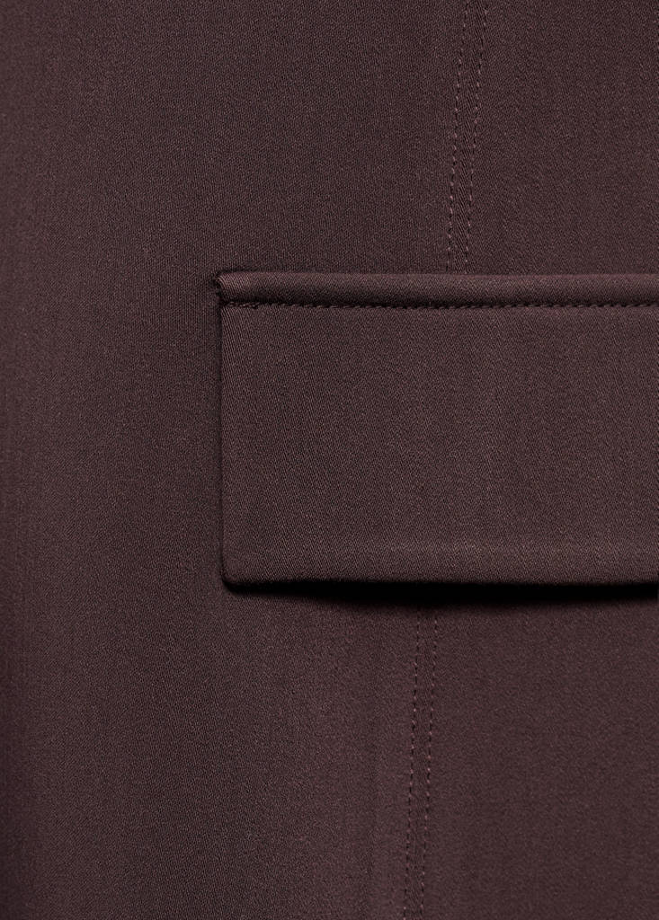 Robe À Poches Avec Revers