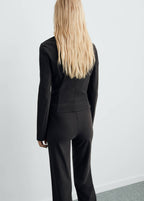 Blazer De Costume Cintré Crop