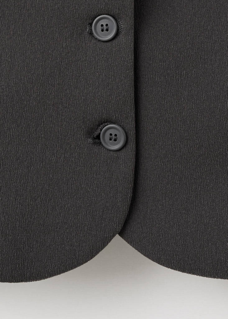 Blazer De Costume Cintré Crop