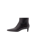 Bottines Cuir Talon Kitten Heel
