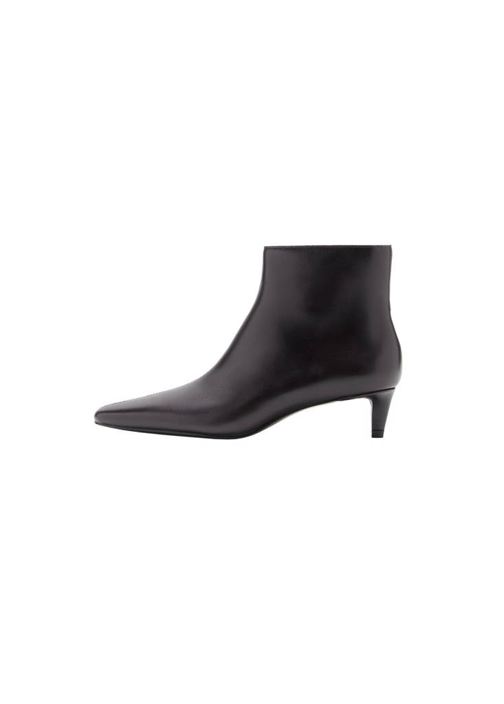 Bottines Cuir Talon Kitten Heel