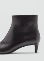 Bottines Cuir Talon Kitten Heel