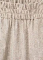 Pantalon De Costume En Laine À Rayures Fines