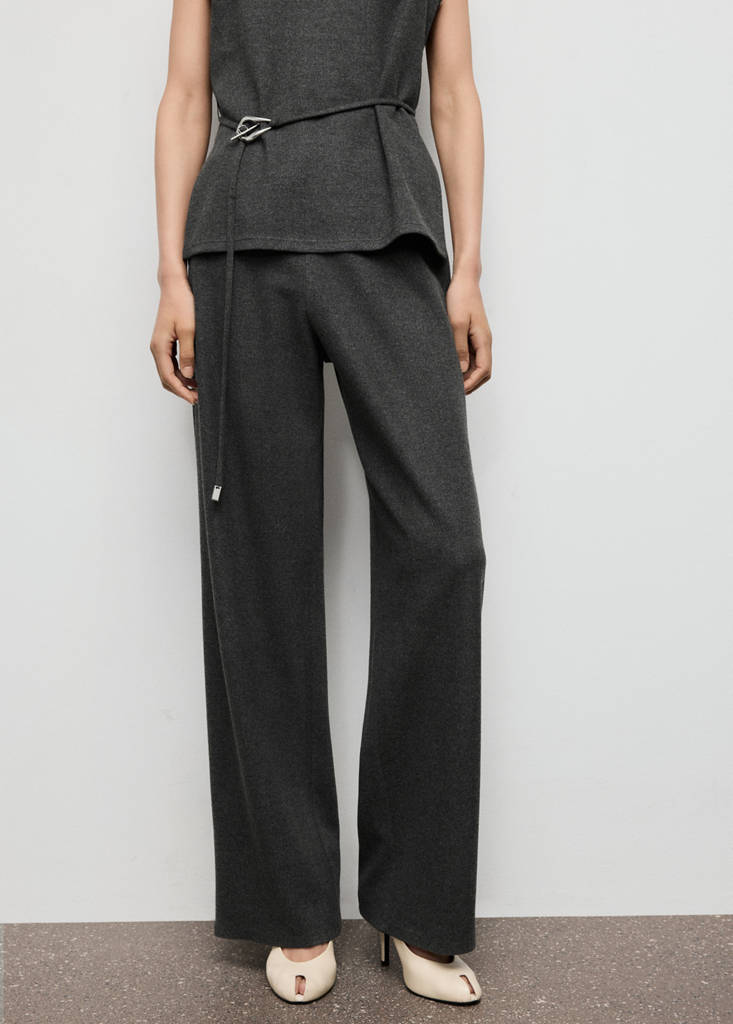 Pantalon Droit Taille Élastique