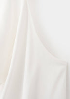 Blouse Satin Col Bénitier