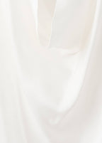 Blouse Satin Col Bénitier