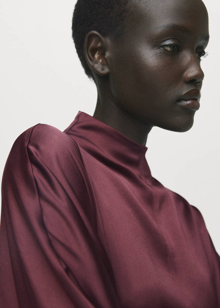 Robe Satinée Ceinture