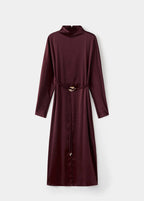 Robe Satinée Ceinture
