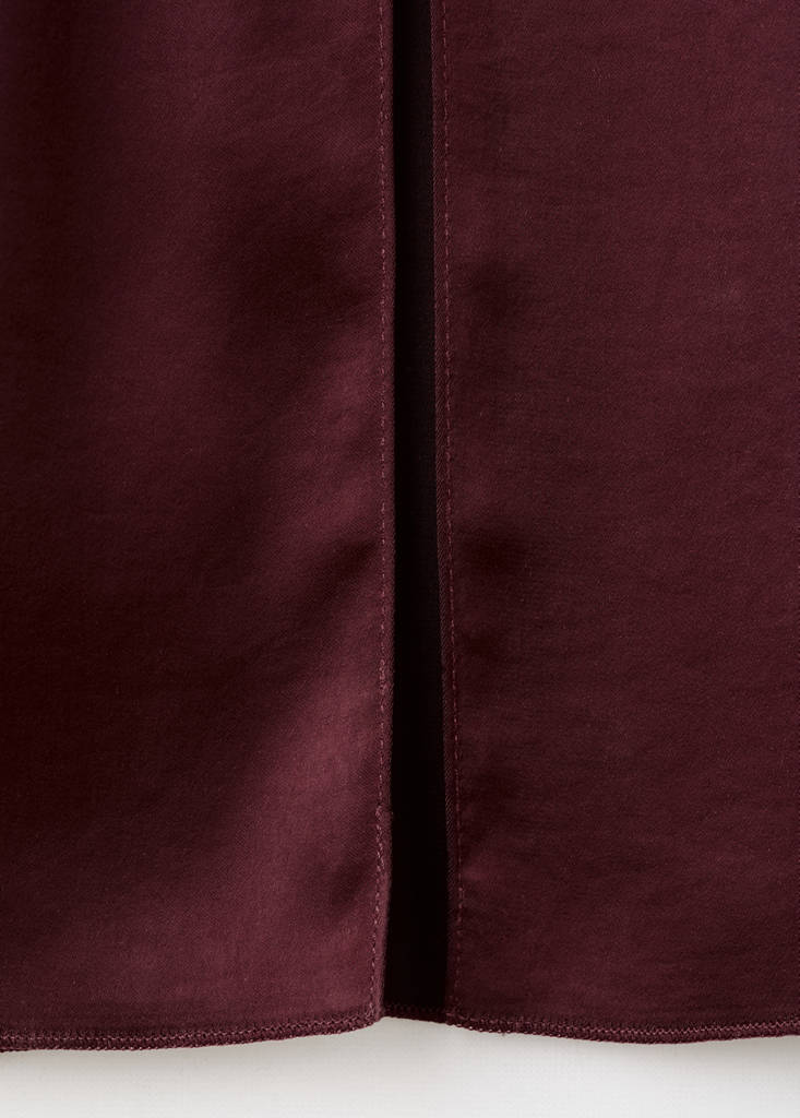 Robe Satinée Ceinture