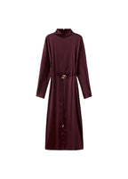 Robe Satinée Ceinture