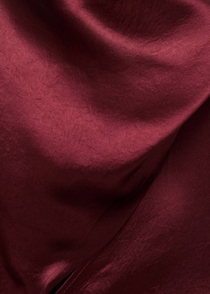 Blouse Satinée Avec Foulard