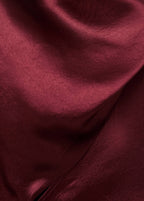 Blouse Satinée Avec Foulard
