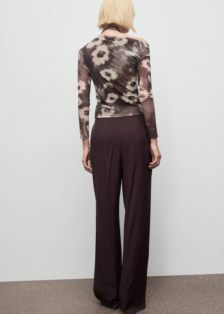 T-Shirt Floral Avec Foulard