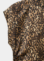 Leopard Satin Dress