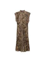 Leopard Satin Dress