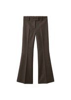 Pantalon De Costume Laine Jaspée