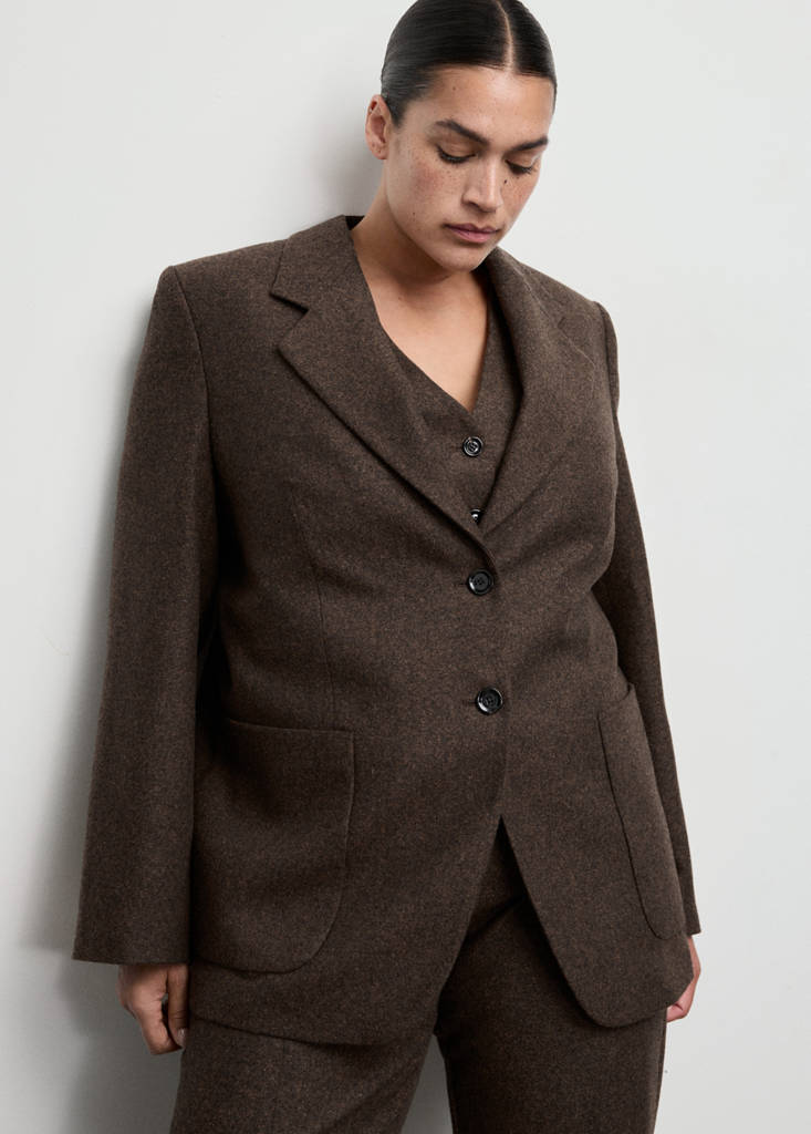 Blazer Costume Laine Jaspée